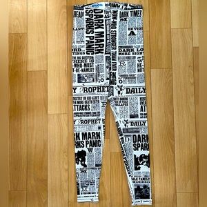Blackmilk Harry Potter Daily Prophet Leggings